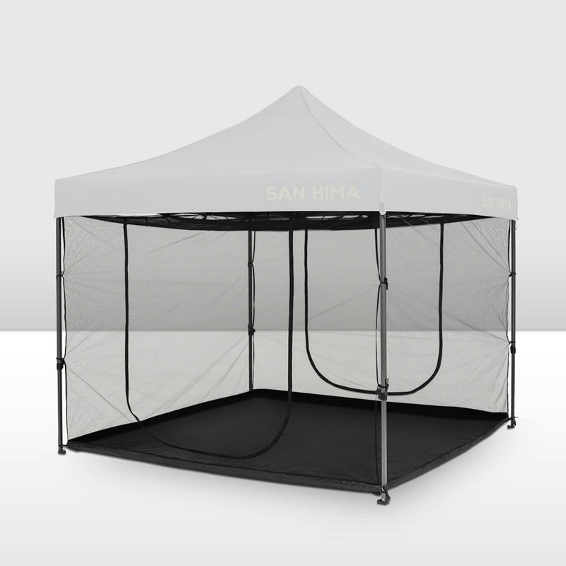 San Hima Portable Gazebo Screen House Waterproof 3m x 3m Outdoor Camping Zippered