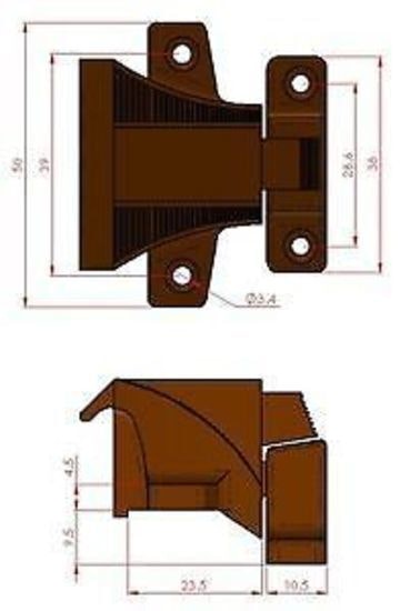 Caravan Cupboard Catch Tan Catches SP115