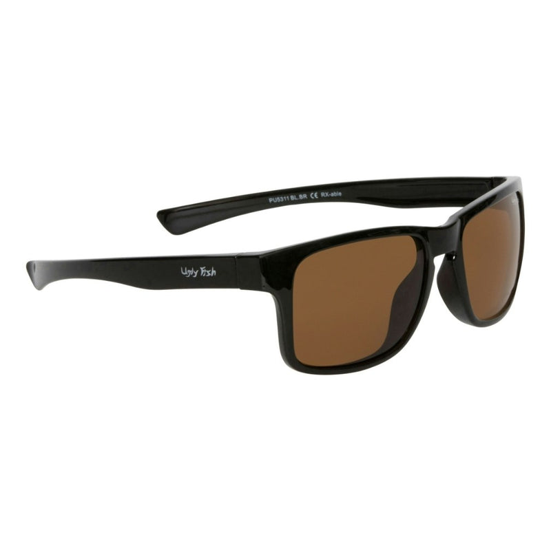 Ugly Fish PU5311 Unbreakable Black Frame/Brown Lens Polarised Adult Sunglasses