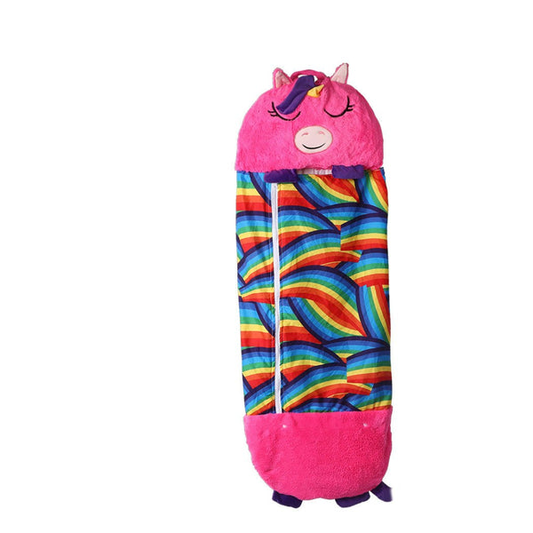 Mountview Sleeping Bag Child Pillow Stuffed Toy Kids Bags Gift Unicorn 135cm S