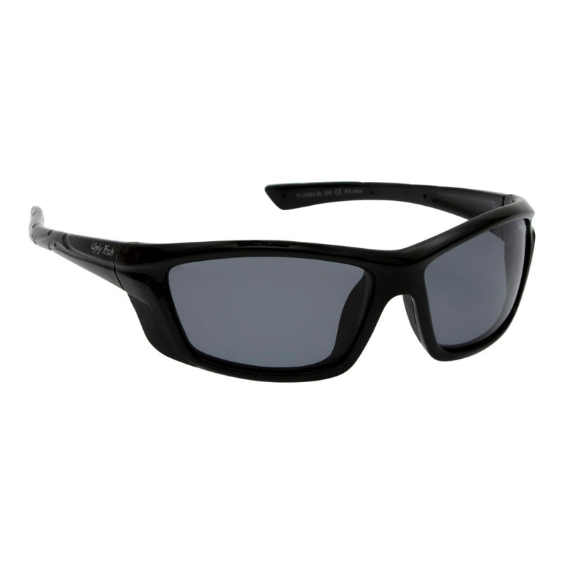 Ugly Fish PU5994 Unbreakable Polarised Wrap Black Frame/Smoke Lens Sunglasses