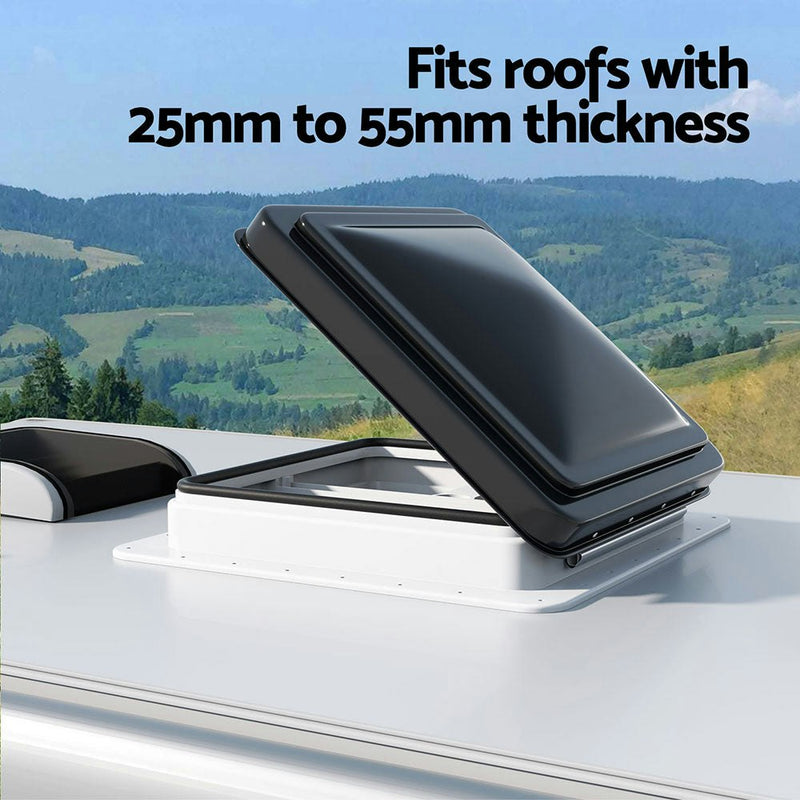 Caravan Roof Vent - Black