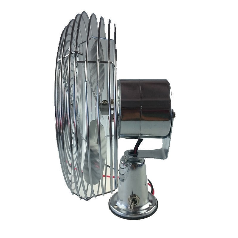 12V Truck Car RV Interior Fan 8" Chrome&nbsp;