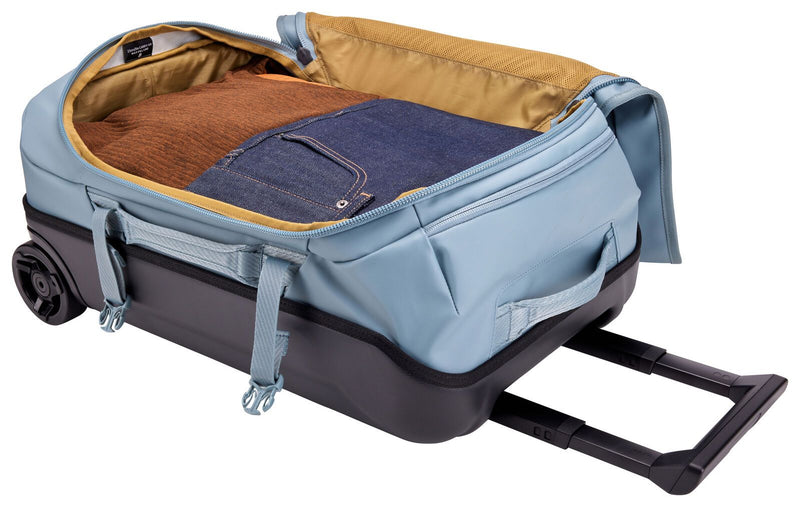 THULE 40L Chasm Carry On Wheeled Duffel Bag Suitcase Travel Luggage in Pond Blue