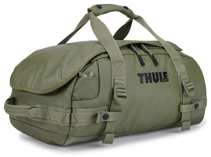 Thule Chasm 30L Duffel Overnight Bag Convertible Backpack Duffle in Olivine