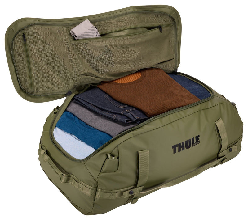 Thule Chasm 90L Duffle Travel Backpack Bag Extra Large in Olivine