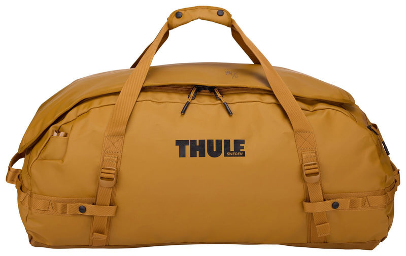 Thule Chasm 90L Duffle Travel Backpack Bag Extra Large in Golden