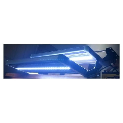 Black Double Manual LED Caravan Bolt on Light Step