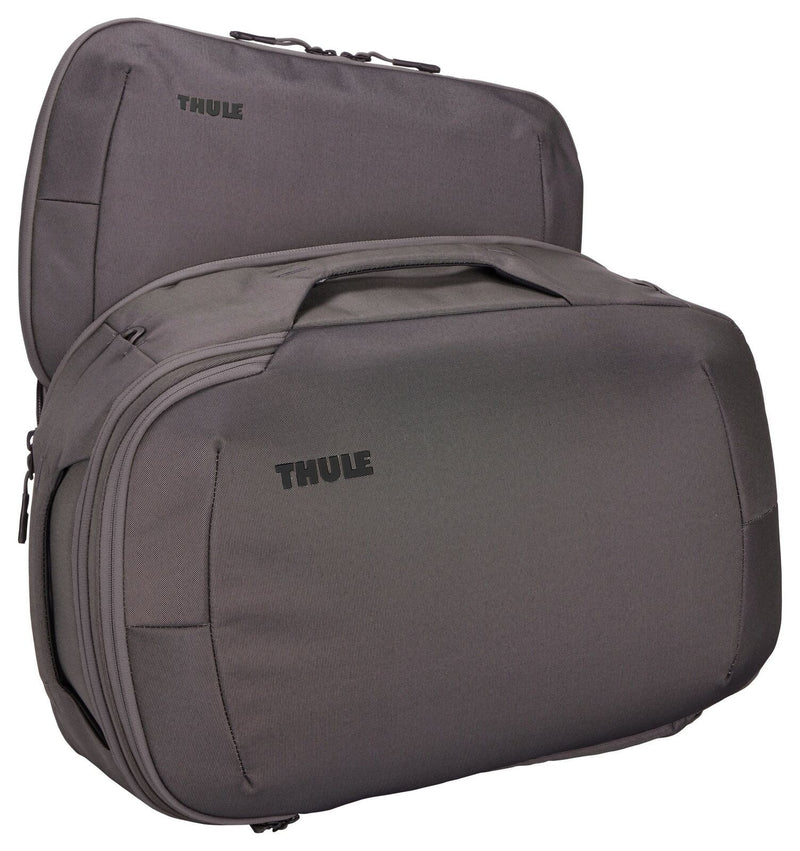 THULE Subterra 40L Airline Approved Carry-On Backpack Duffel w/ Laptop Sleeve in Vetiver Gray