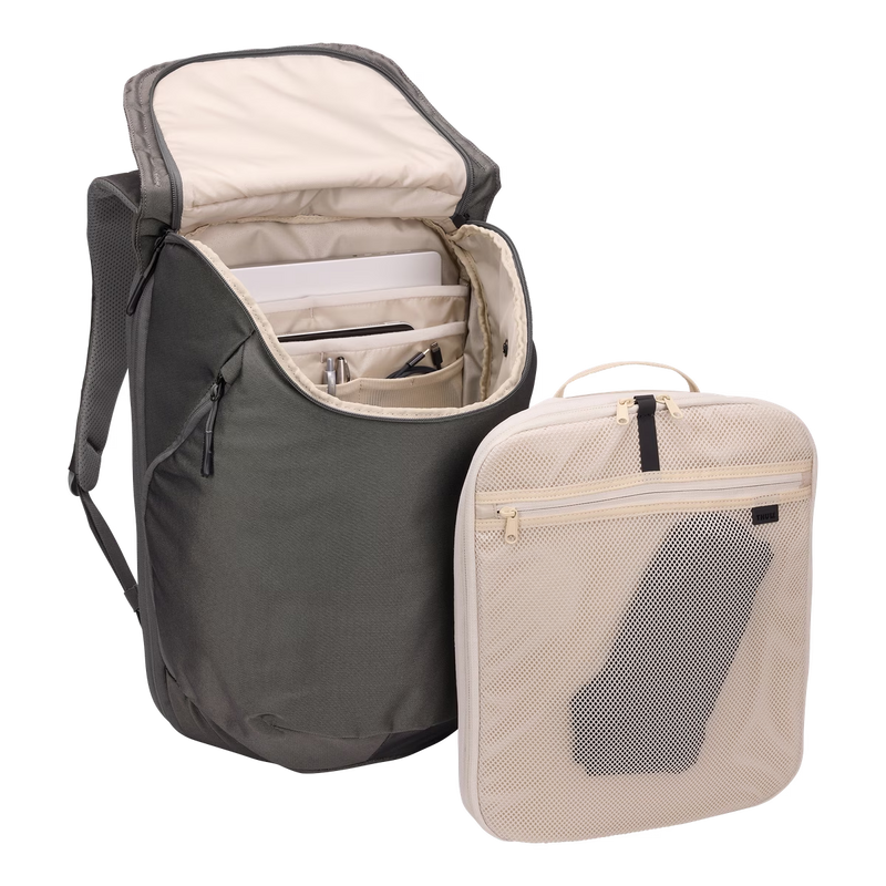 THULE Subterra 26L Travel Expandable Backpack Bag in Vetiver Grey