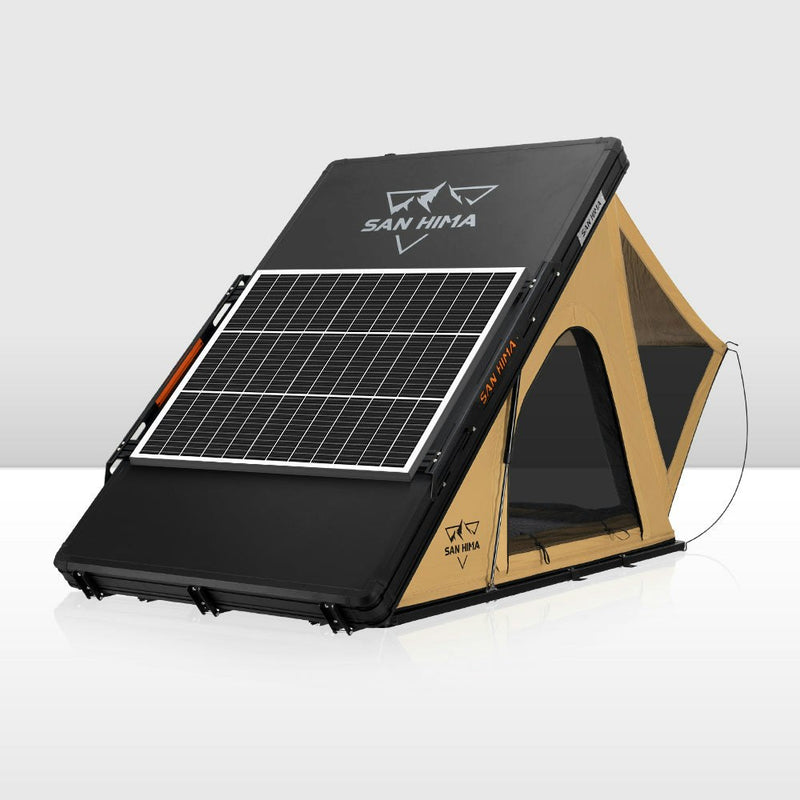 San Hima kalbarri Lite Rooftop Tent Hardshell + Ladder & Rack + 130W