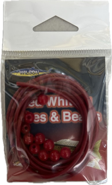 1 Packet of Wilson Red Whiting Tubes And Beads