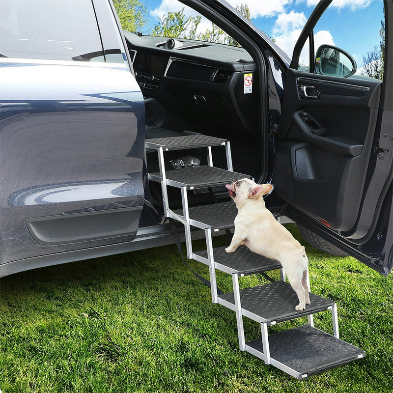 Pawz Dog Ramp Pet Stair Car SUV Travel Step Foldable Portable Lightweight Ladder