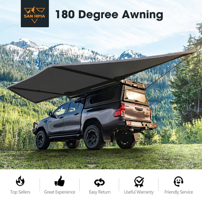 San Hima 180 Degree Free-Standing Awning 600D Double-Ripstop