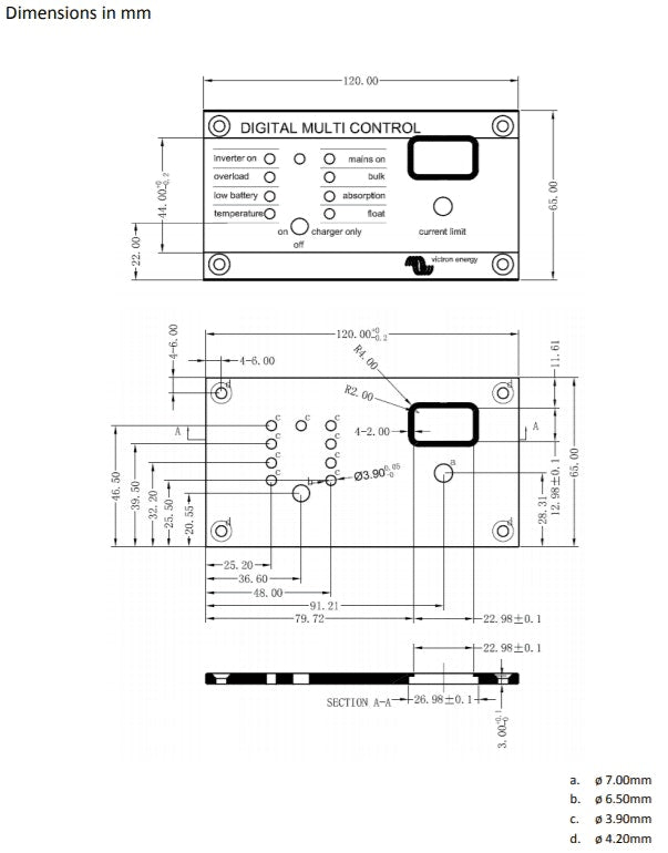 Victron Digital Multi Control 200/200A