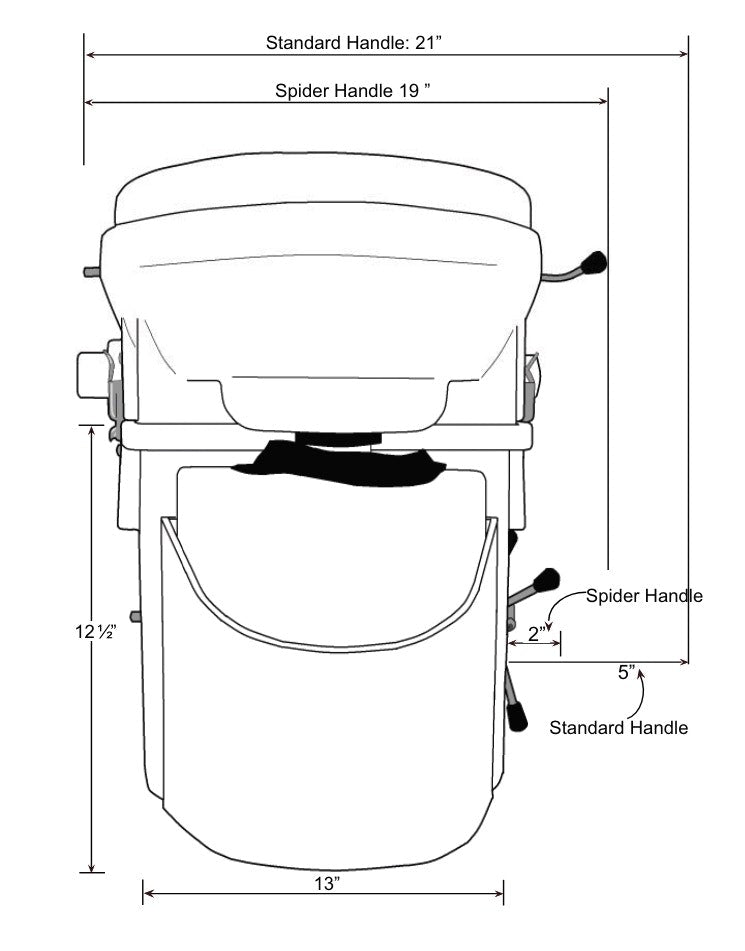 Pickup Only - Nature's Head Composting Toilet - With Foot Spider Handle