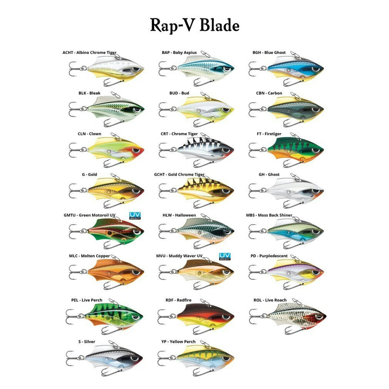 6cm Rapala Rap-V Blade Sinking Vibe Fishing Lure