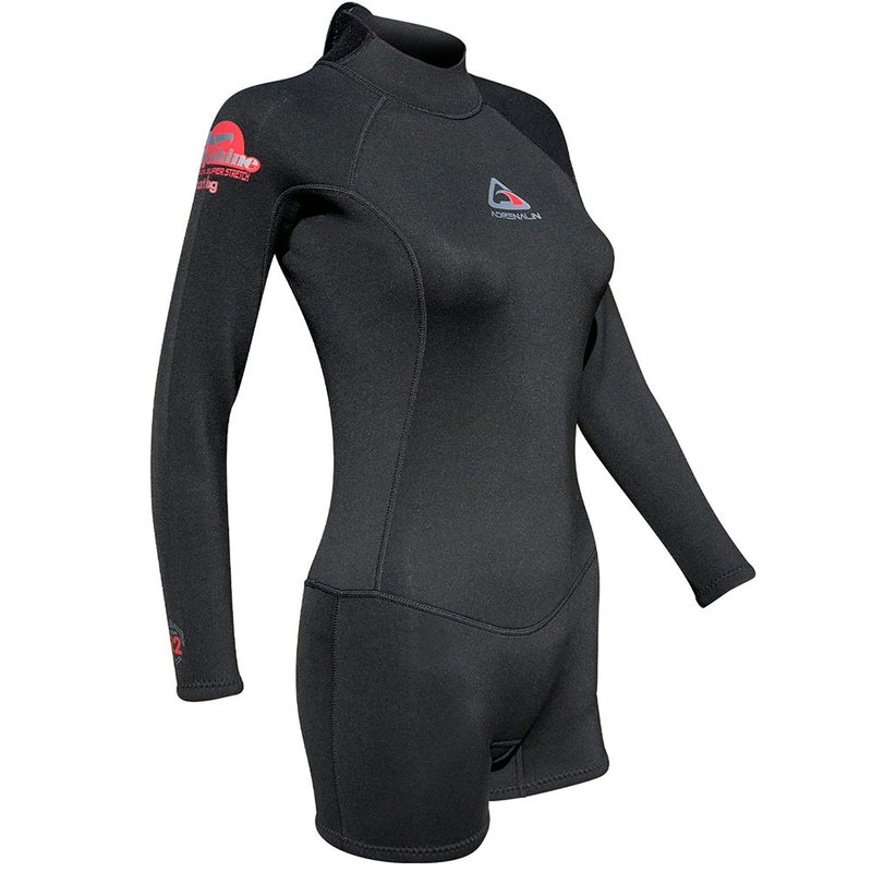 Adrenalin Wahine Ladies 2mm Long Sleeve Boy Leg Springsuit Surf Wetsuit 14 Black