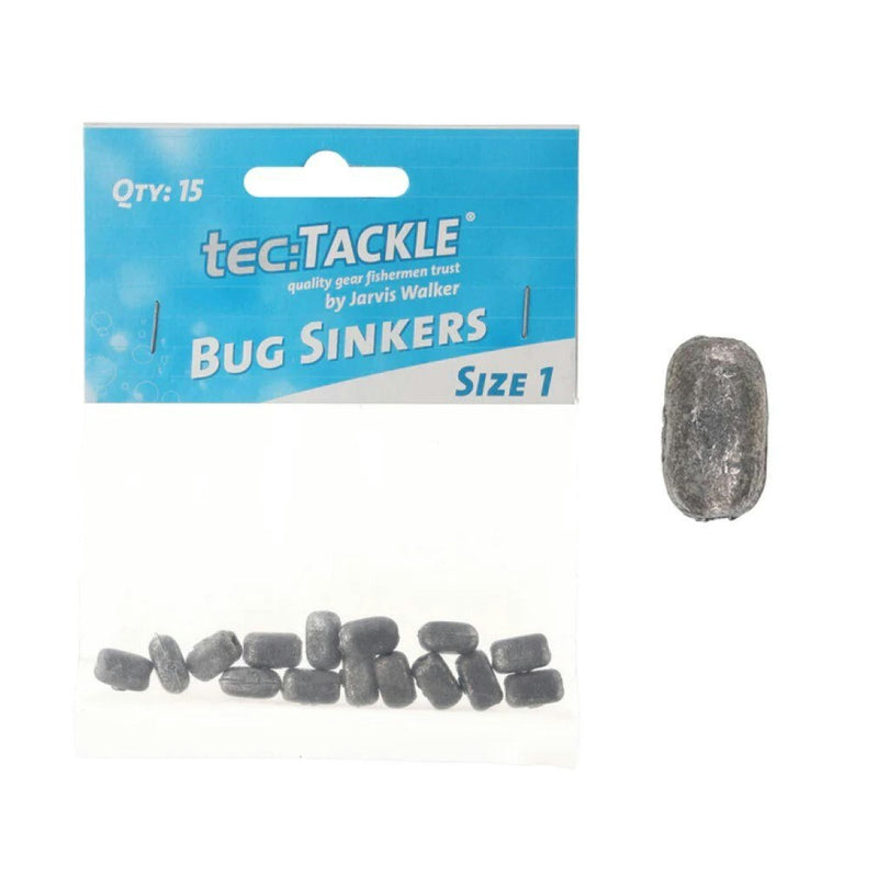 15 Pack of Jarvis Walker Size 1 Bug Sinkers