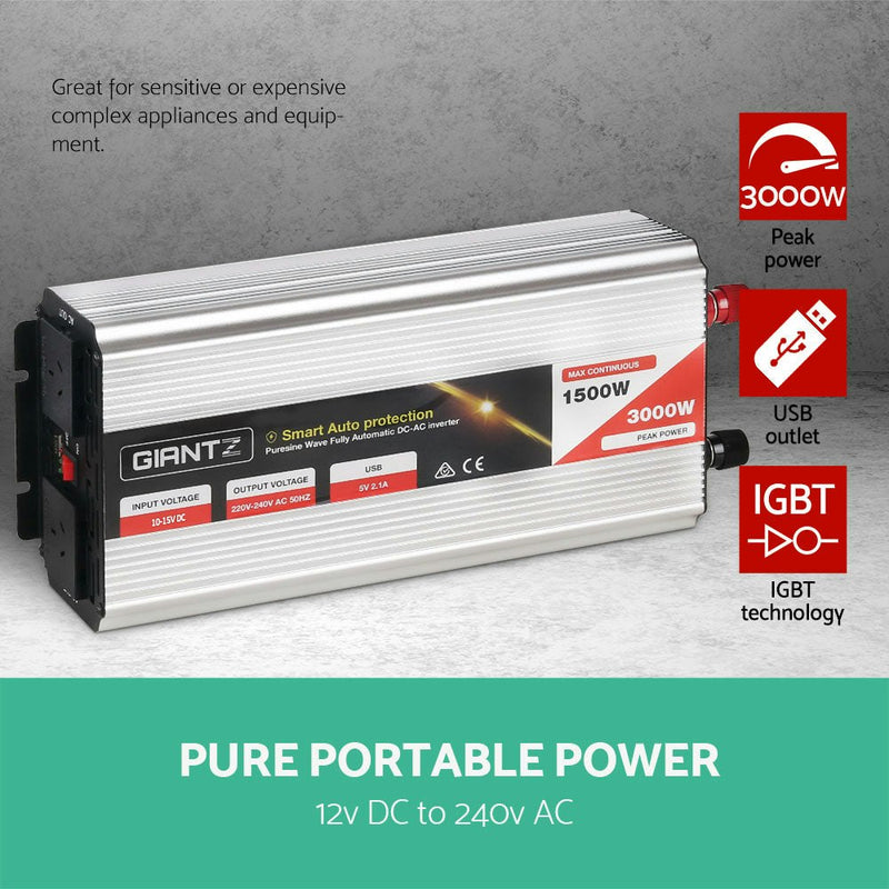 1500W Puresine Wave DC-AC Power Inverter