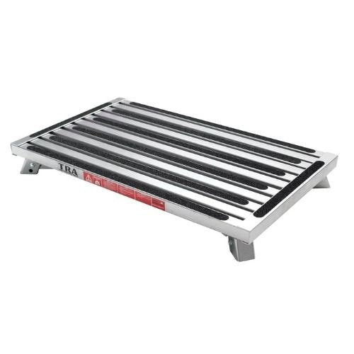 Illuminating extra large platform portable folding step