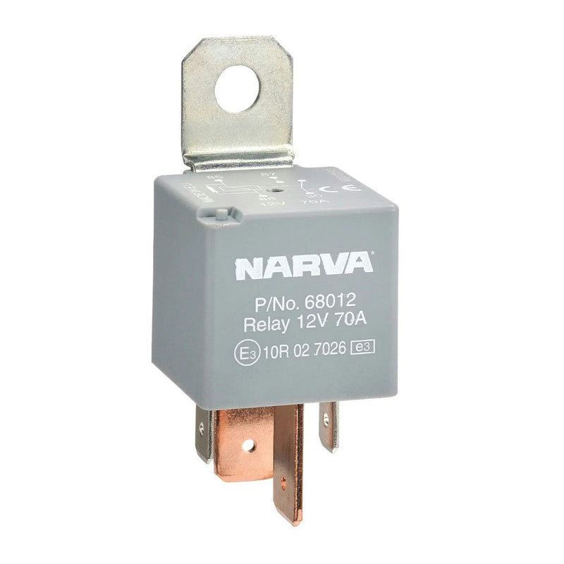 Narva 68012 12V 70A Normally Open 4 Pin Relay With Resistor