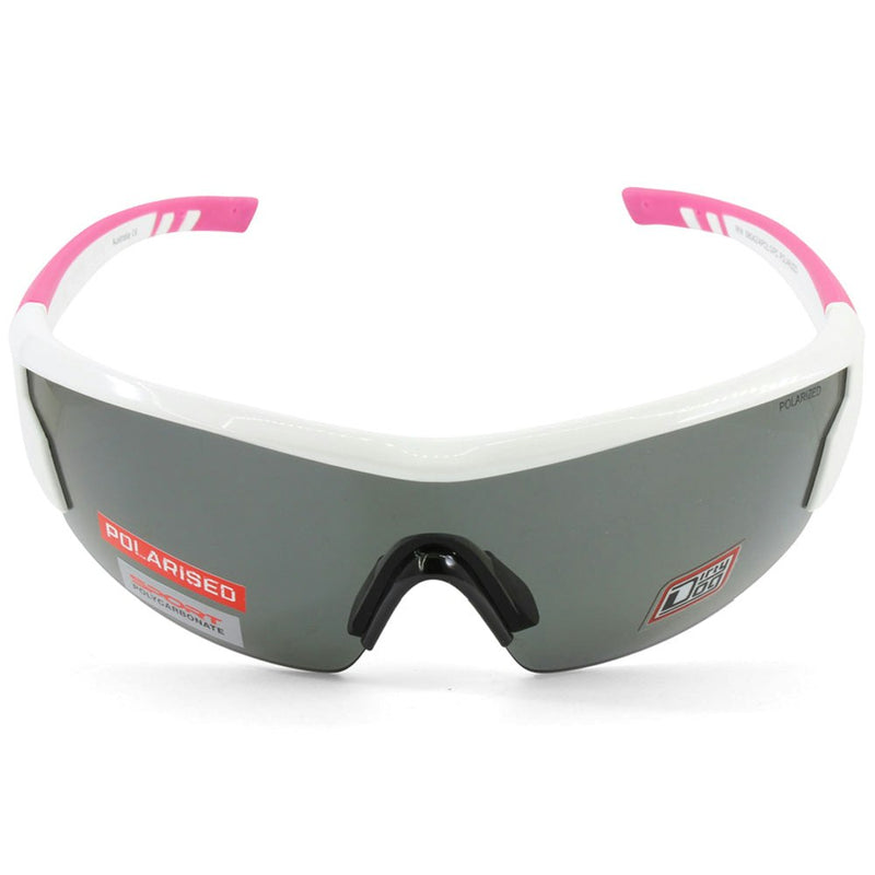 Dirty Dog Sport Wix 58042 Shiny White Pink/Grey Women's Cycling Sunglasses