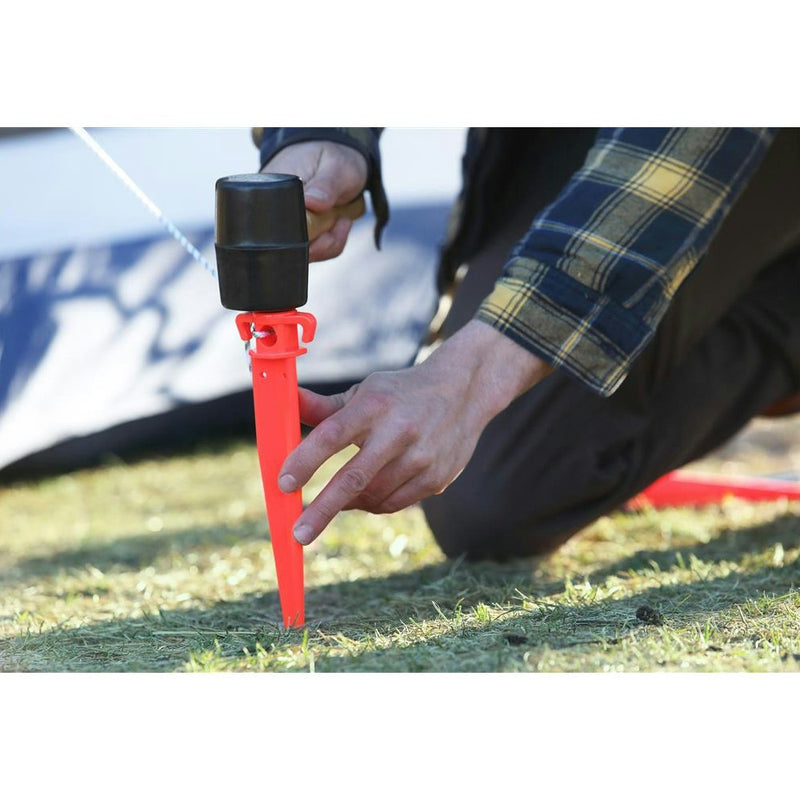 Coghlans Camping Stakes Outdoor 28cm Ground Spike Tent/Awning Peg Accessory Red