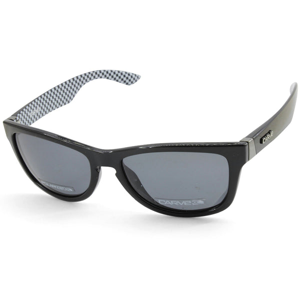 Carve One Step Beyond 1840 Black Gloss/Grey Polarised Mens Sunglasses