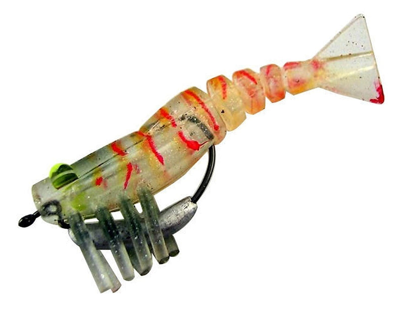 50mm Zerek Live Shrimp Pre Rigged Lumo Eyes Jointed Body Lure