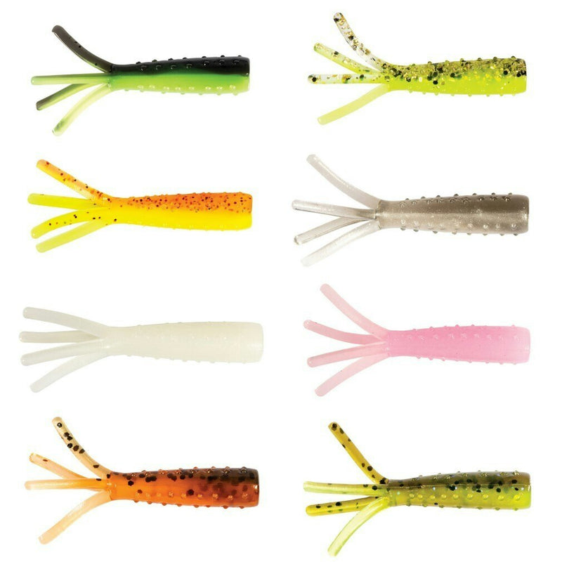 8 Pack of 1.75 Inch Zman Tiny Ticklerz Soft Plastic Stickbait Lures