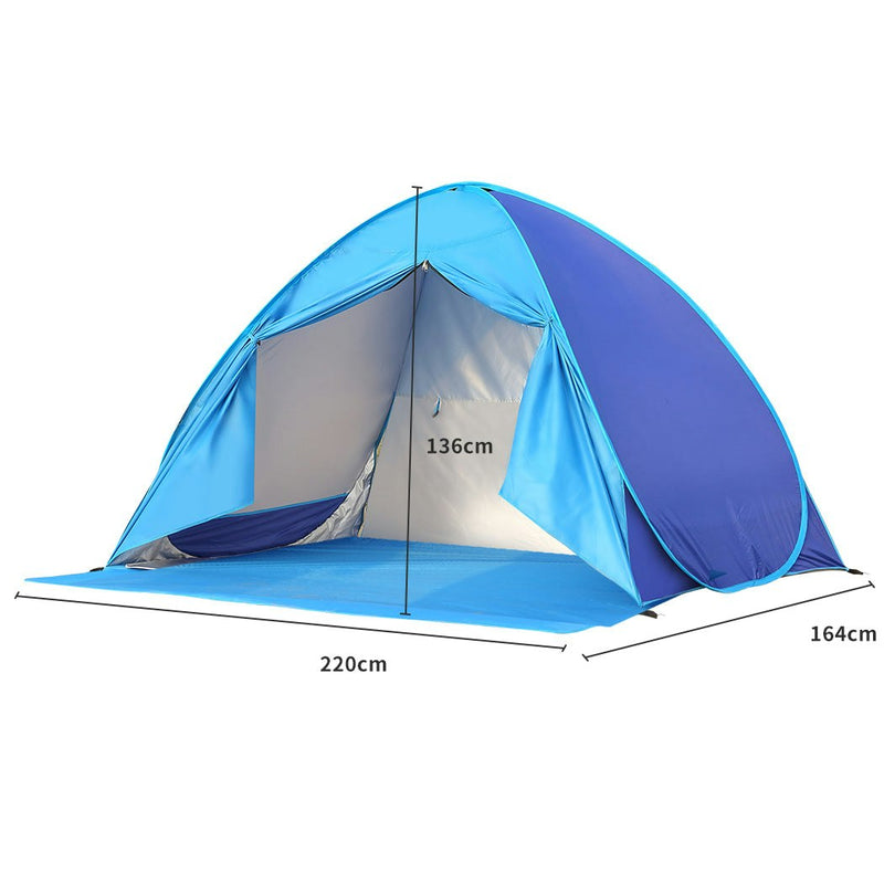 Mountview Pop Up Tent Beach  Camping Tents 2-3 Person Hiking Portable Shelter