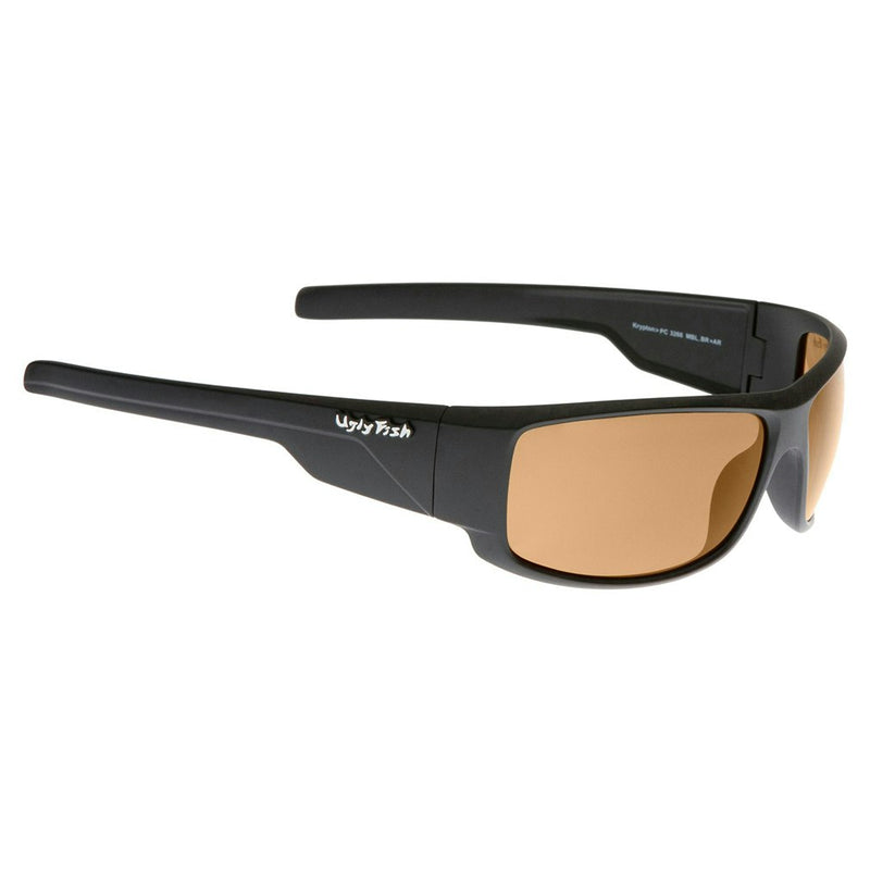 Ugly Fish Krypton PC3266 TR-90 Black Frame/Smoke Lens Polarised Sunglasses