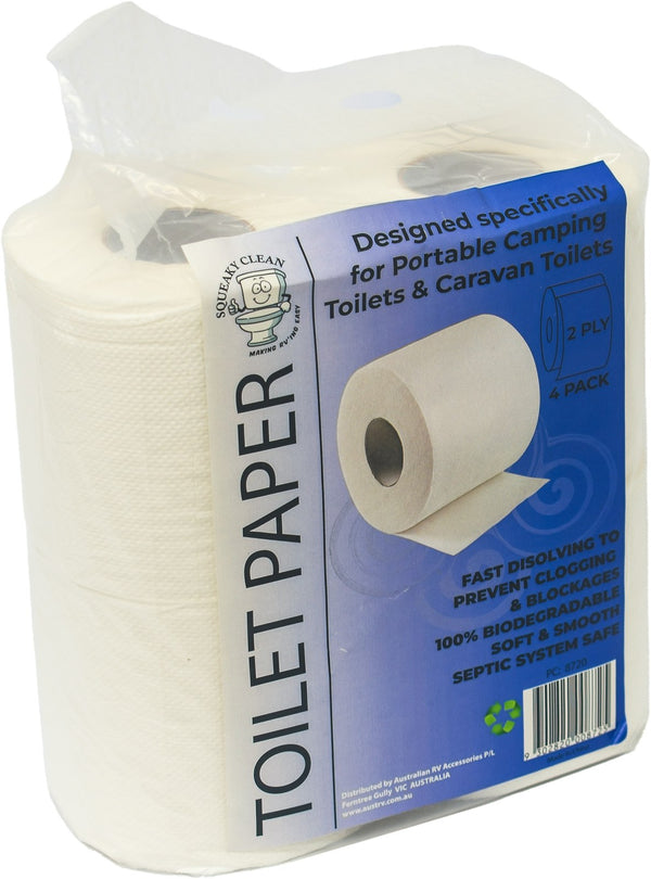 Squeaky Clean Toilet Paper 4 Pack