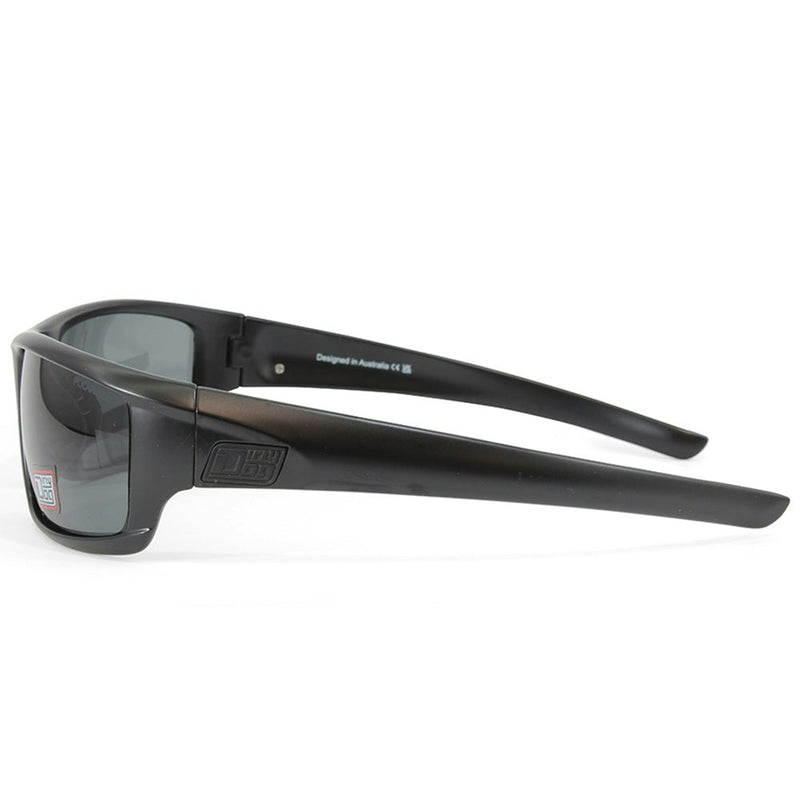 Dirty Dog Clank Satin Black/Grey Polarised Men's Sports Sunglasses 53735