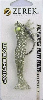 89mm Zerek Live Shrimp Pre Rigged Lumo Eyes Jointed Body Lure