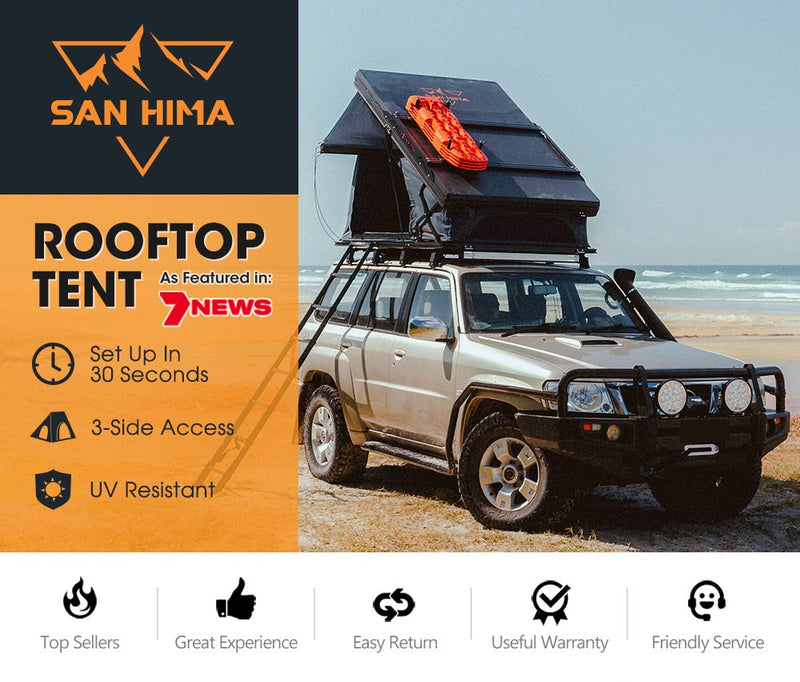 San Hima Kalbarri X Rooftop Tent Hardshell With Ladder Camping 4WD 4x4