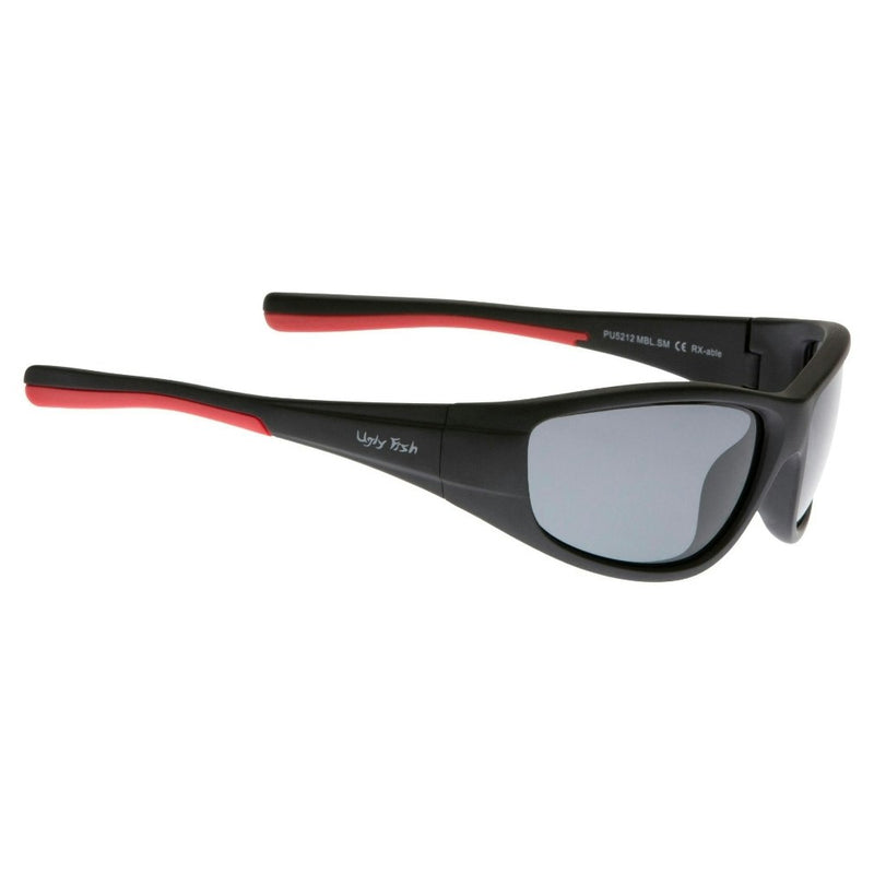 Ugly Fish PU5212 Unbreakable Black Frame/Smoke Polarised Wrap Sunglasses