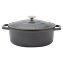 Westinghouse 5L 30cm Oval Cast Iron Pot Casserole in Ombre Grey