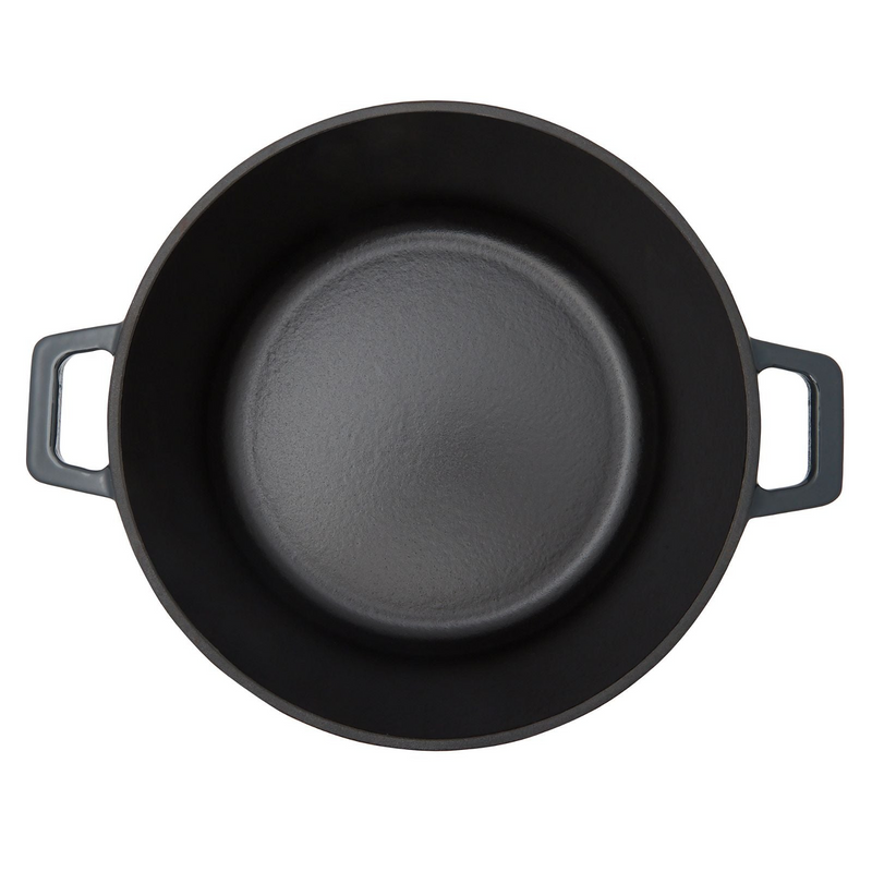 Westinghouse 5L 25cm Round Cast Iron Pot Casserole in Ombre Grey