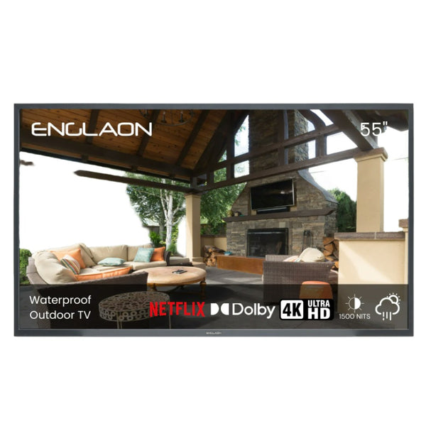 ENGLAON 55’’ 4K Outdoor SMART IP65 Waterproof LED TV for Full Sunshine Areas