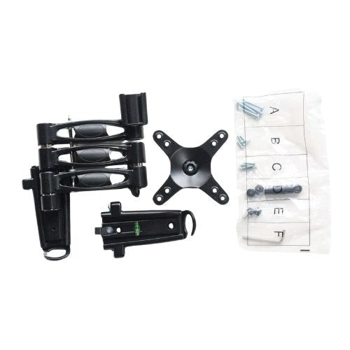 Triple arm LCD caravan RV TV bracket with 2 mounting brackets