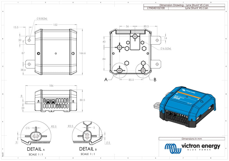 Victron Lynx Shunt VE.Can M8