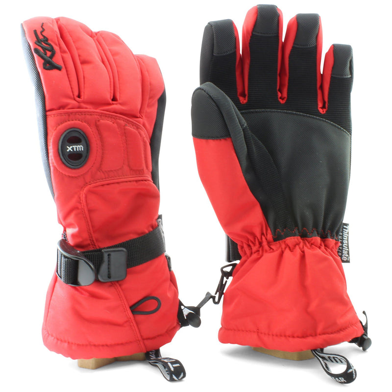 XTM Stomp Red Unisex Insulated Waterproof Winter Snow Ski Gloves Sizes XS - S