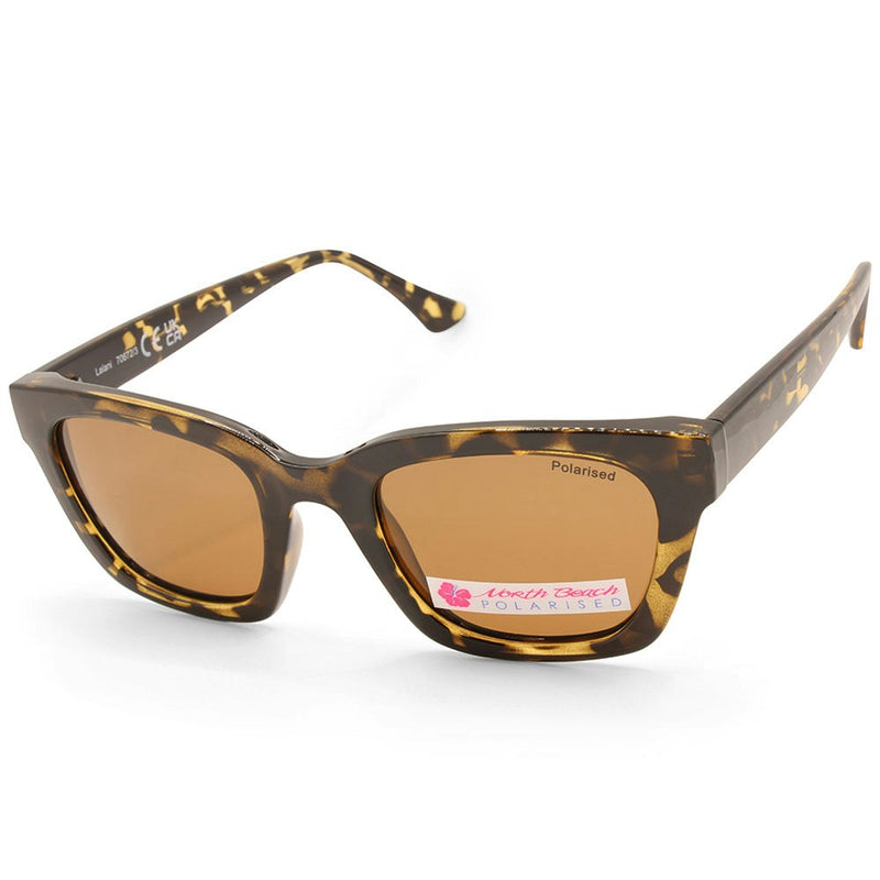 North Beach Lalani Tortoise/Brown Womens Polarised Sunglasses 70672