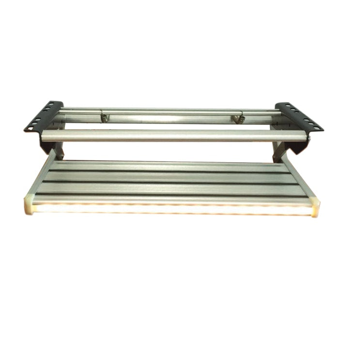 Caravan Step Single Aluminium Pull Out With Light