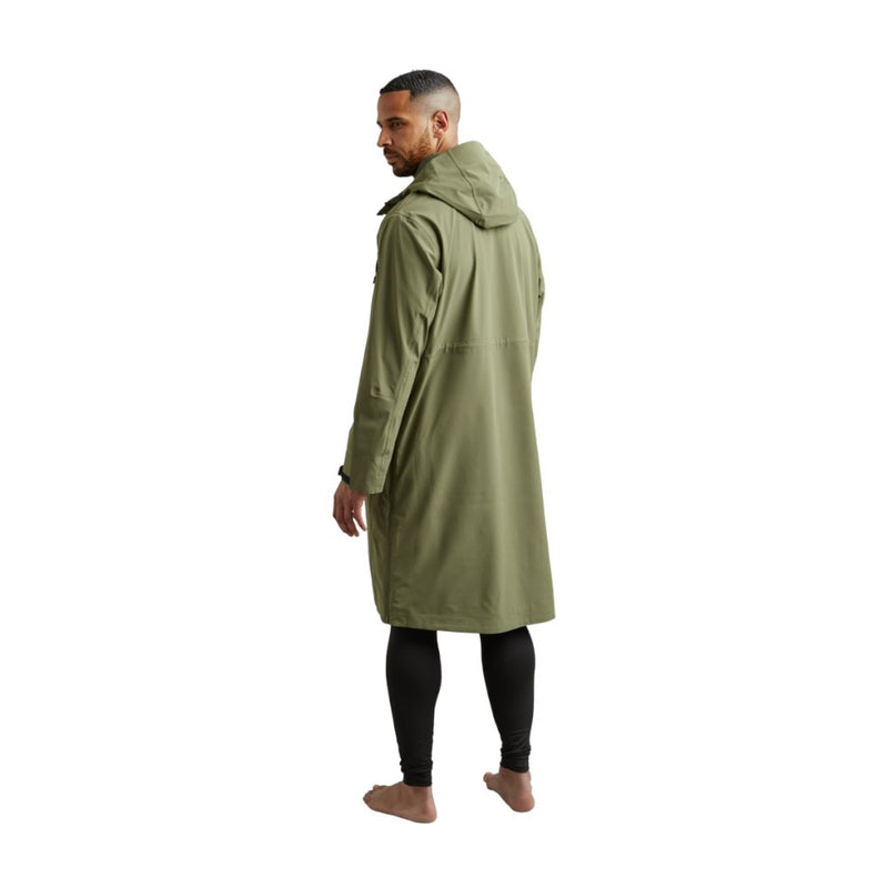 Men's Pursuit Waterproof Lightweight Changing Robe Jacket - Olive Green