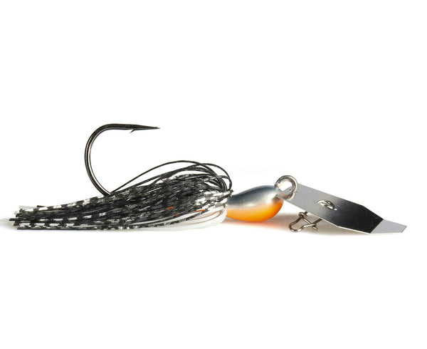 Zman 1/2oz Chatterbait Big Blade Skirted Jig Lure - WHITE NIGHT