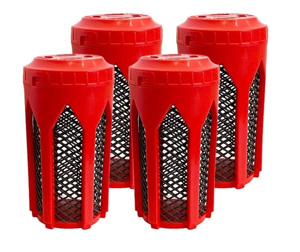 4 Pack of Bait Bomb Plastic Bait Holders For Crab Pots and Yabbie Traps