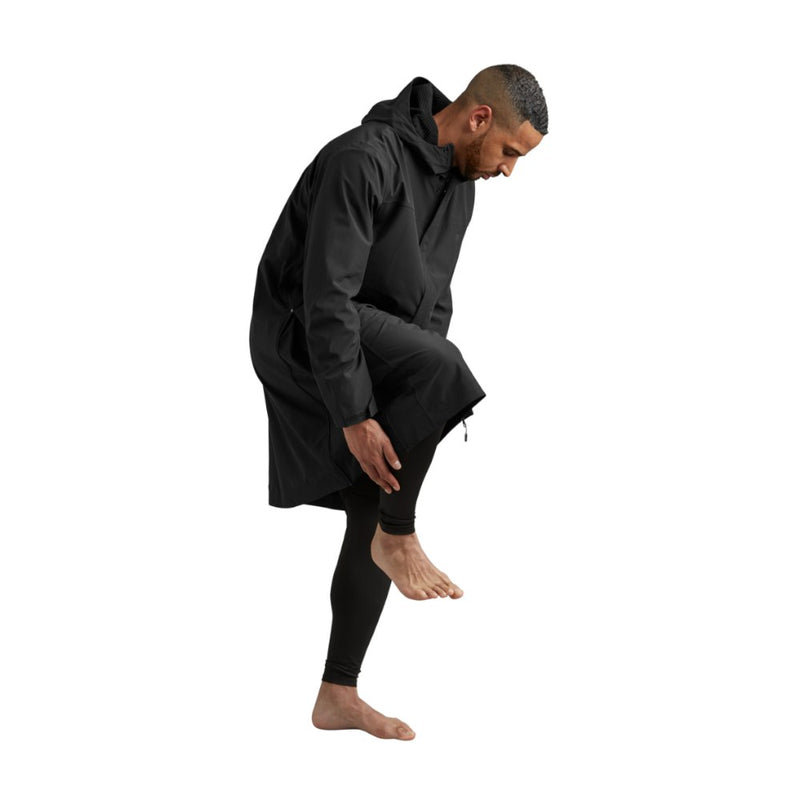 Men's Pursuit Waterproof Lightweight Changing Robe Jacket - Obsidian Black